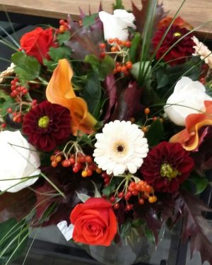 bouquet rond automne