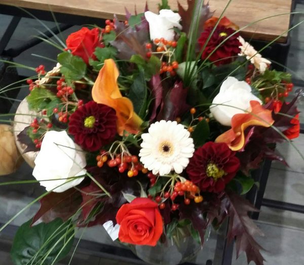 bouquet rond automne