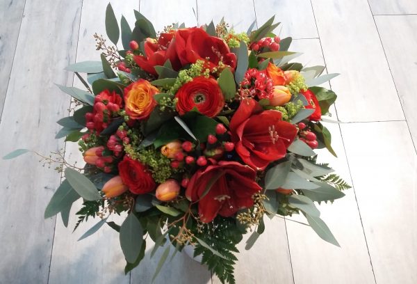 bouquet rond hiver